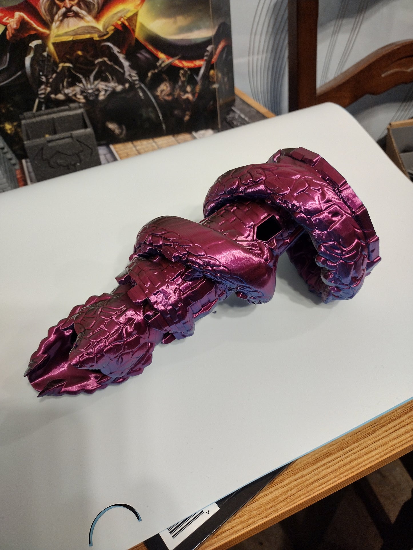 Chromatic colored Basilisk dice tower